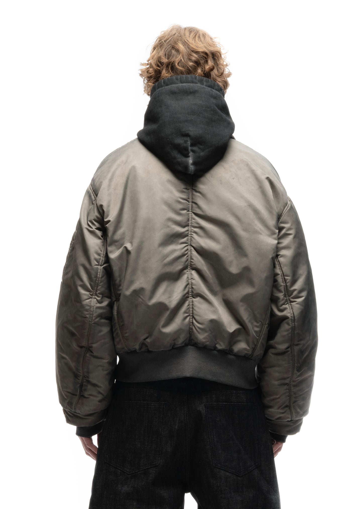 FENCING WAFFLE BOMBER JACKET USED BEIGE