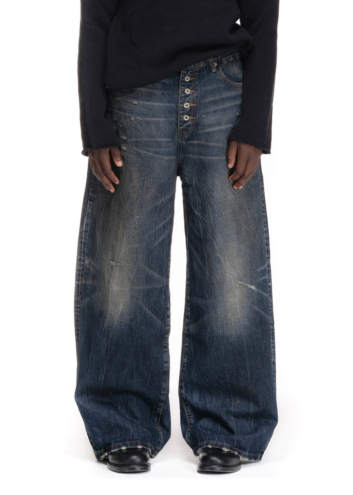 MIDNIGHT INDIGO SELVEDGE DENIM LOOSE FIT