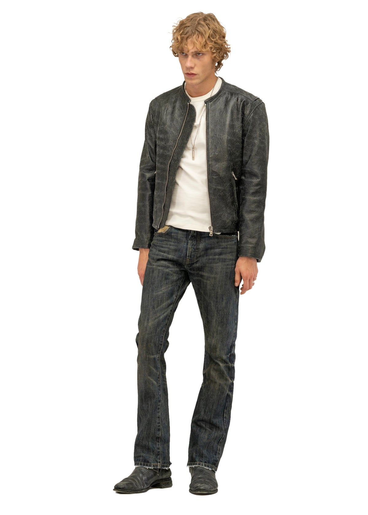 MUDDED SELVEDGE FITTED BOOTCUT DENIM