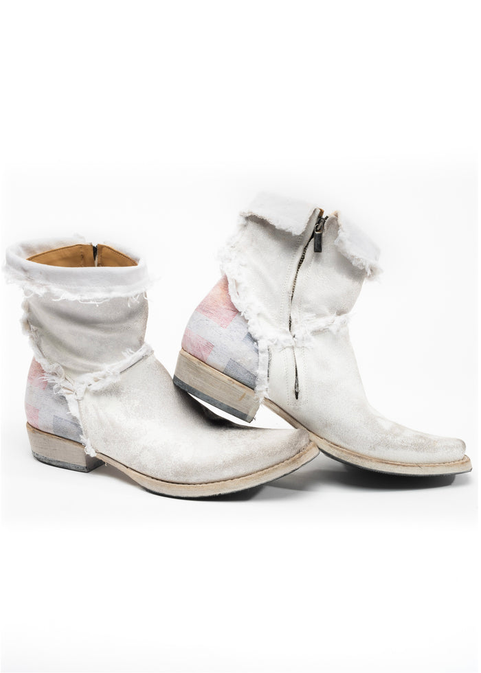 TEXAN BOOTS FLAG WHITE