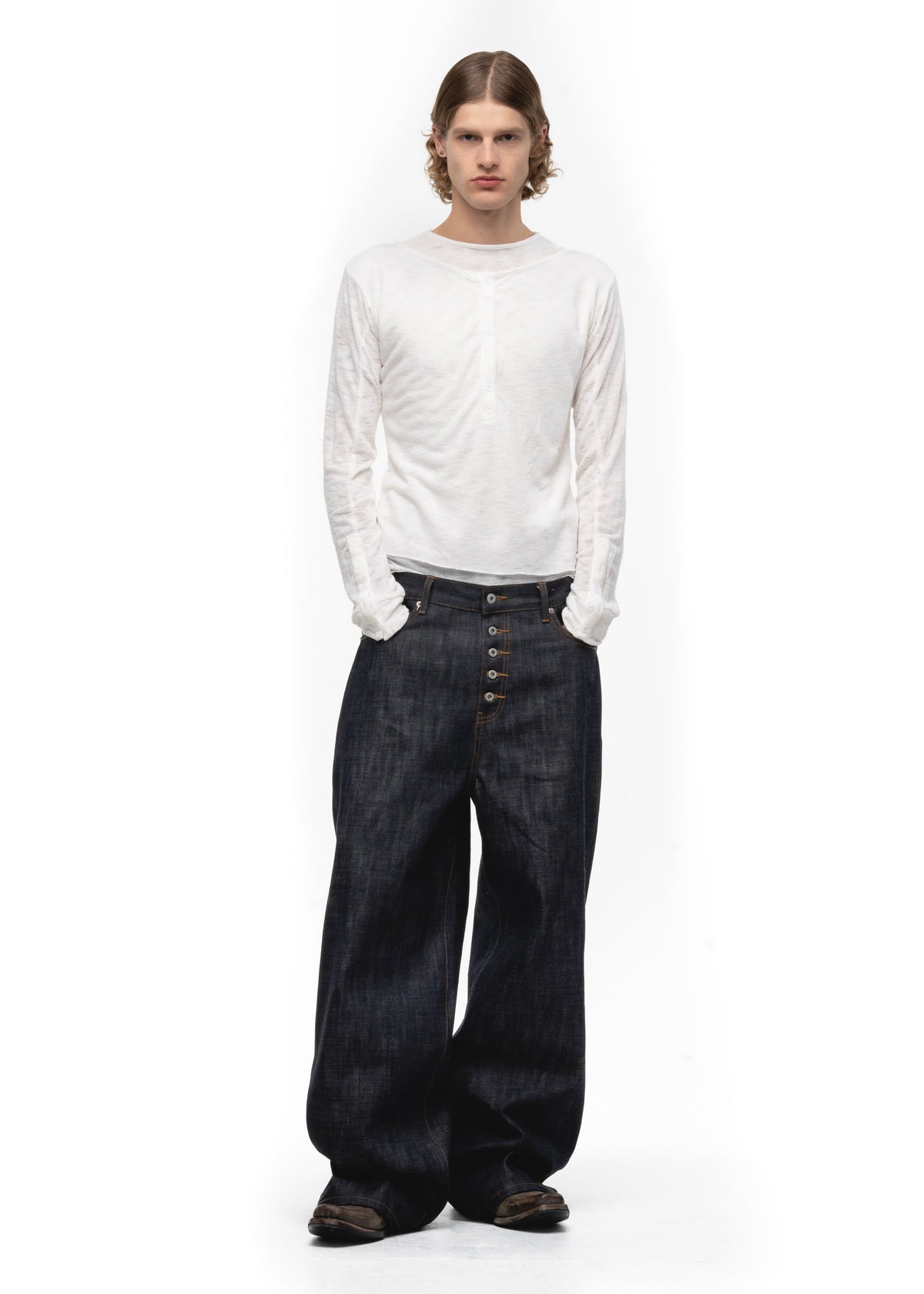 RAW DENIM JAPANESE LOOSE FIT BLUE – NO/FAITH STUDIOS