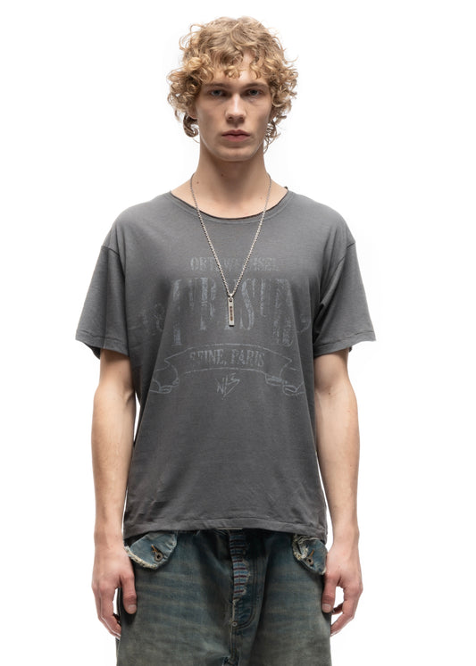 IVRY TEXTURED T-SHIRT GREY