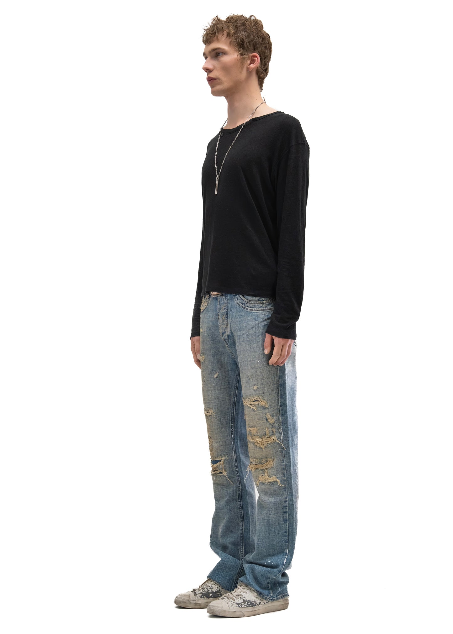 HERITAGE BUTTON-UP LONGSLEEVE BLACK