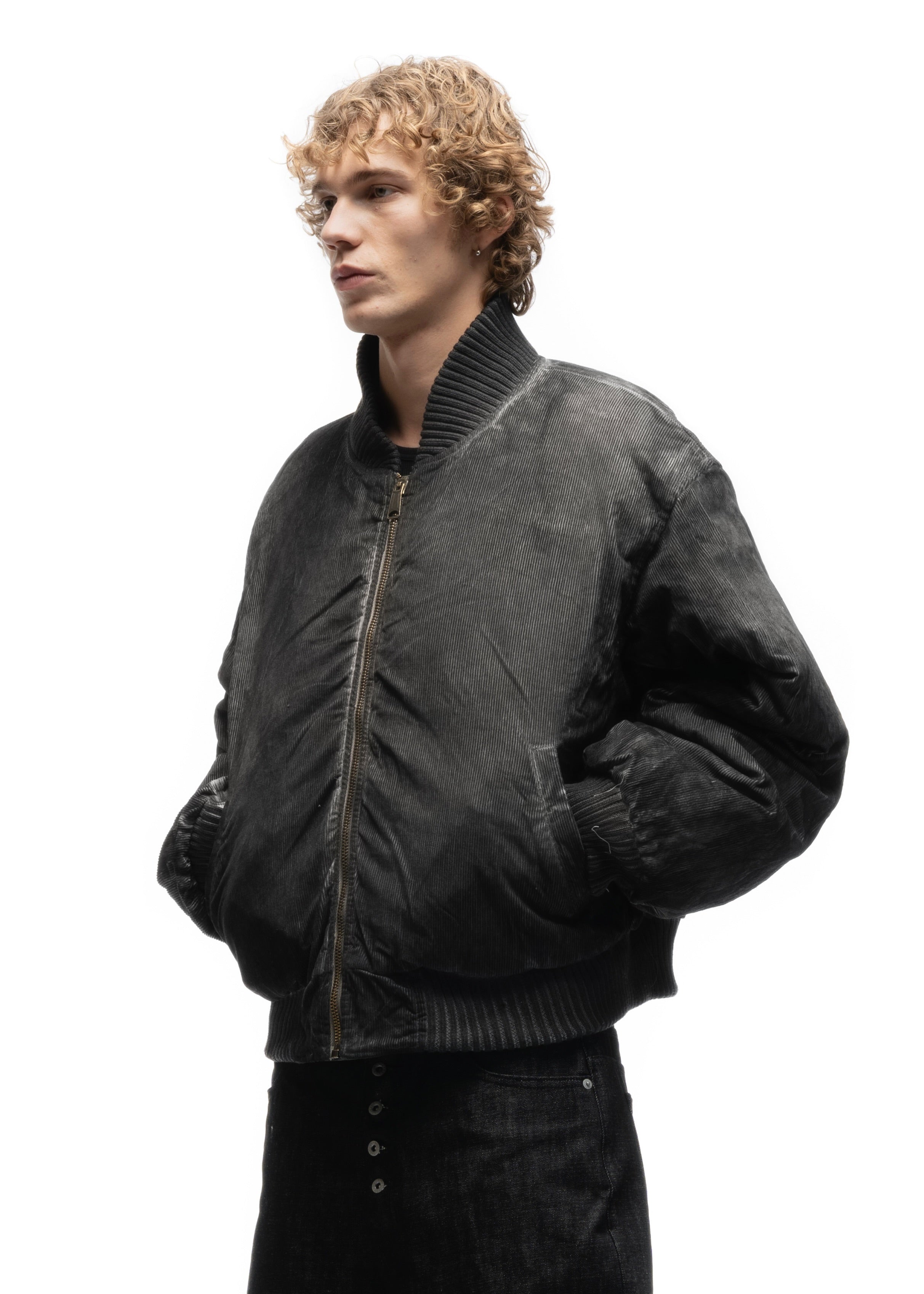 REVERSIBLE BASIC ONYX BOMBER JACKET BEIGE – NO/FAITH STUDIOS