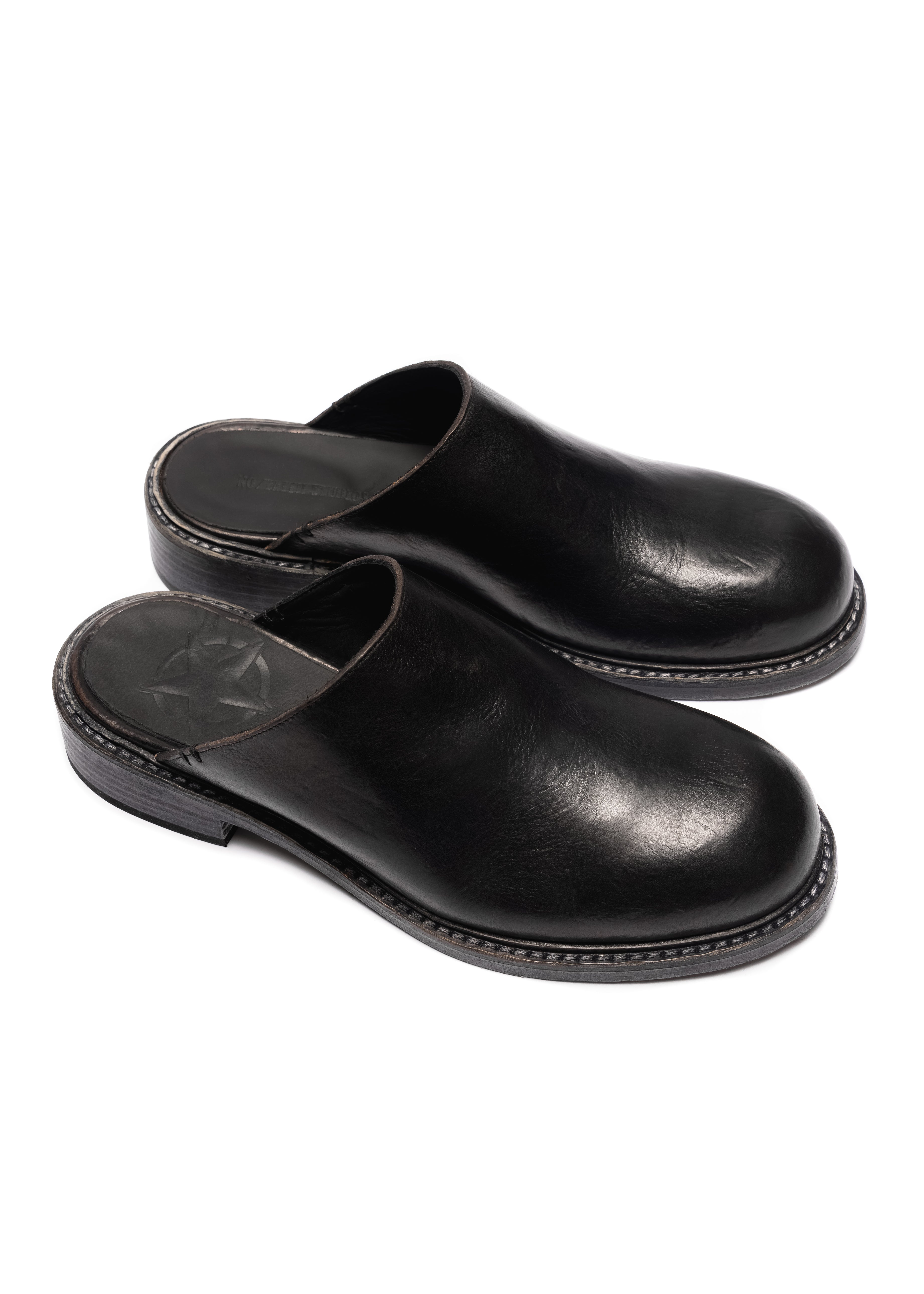 【prank project】Loafer mule Black Shoes