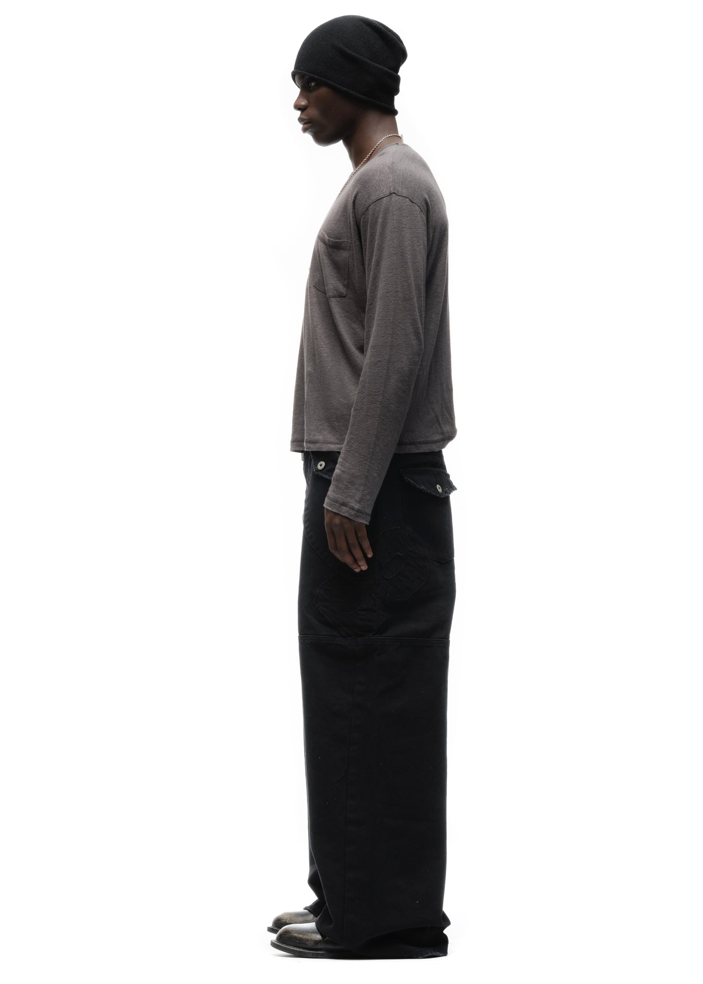 F8 REWORKED PANTS BLACK