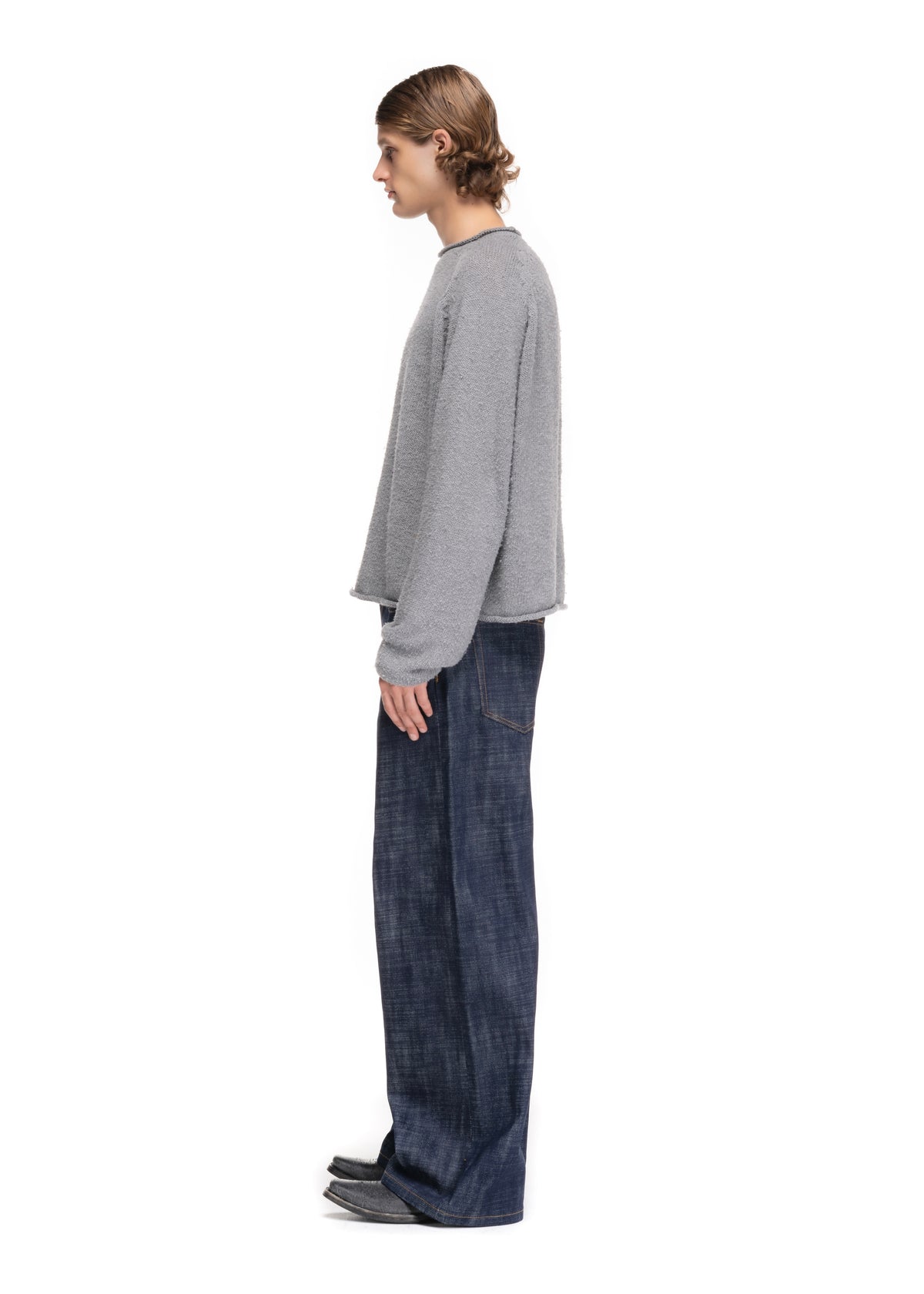 RAW DENIM JAPANESE LOOSE FIT HEAVY STRUCTURED BLUE