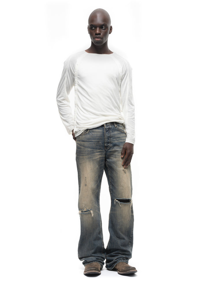 JAPANESE SELVEDGE WORN BOOTCUT DENIM