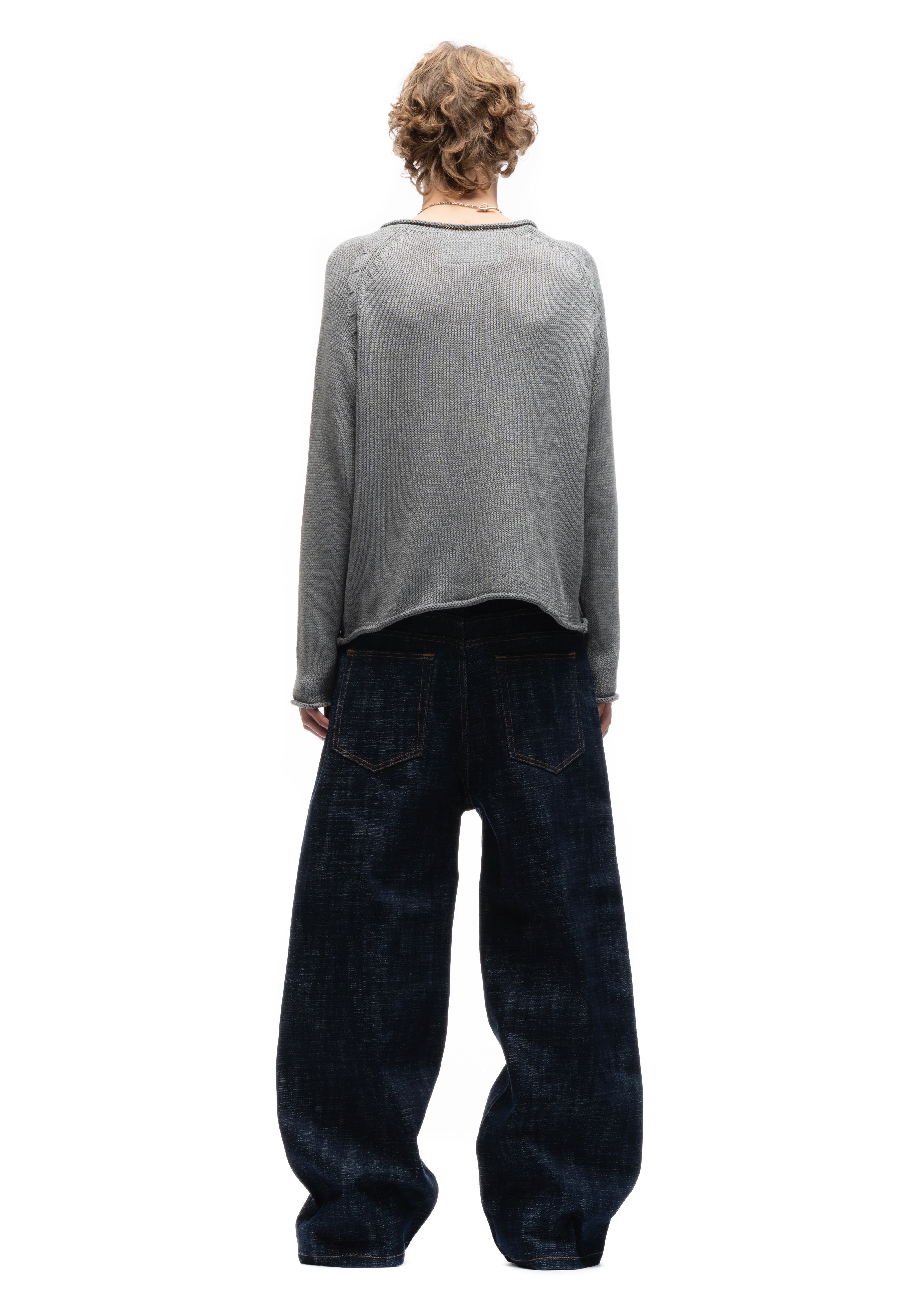 【NO/FAITH STUDIOS】BUTTON KNIT SWEATER 2 BUTTON KNIT SWEATER BROWN – NO/FAITH STUDIOS
