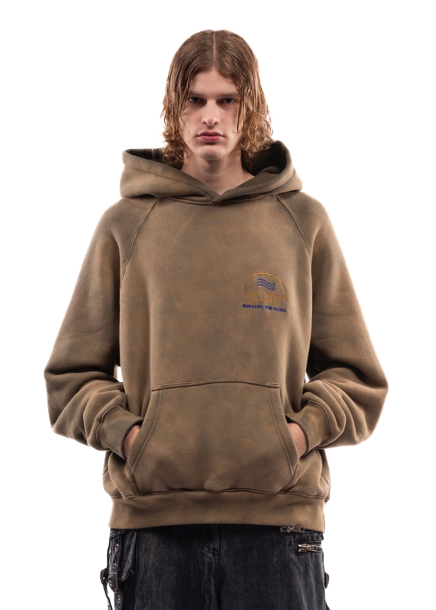 EIFEL-THERME HEAVY HOODIE WASHED OUT KHAKI