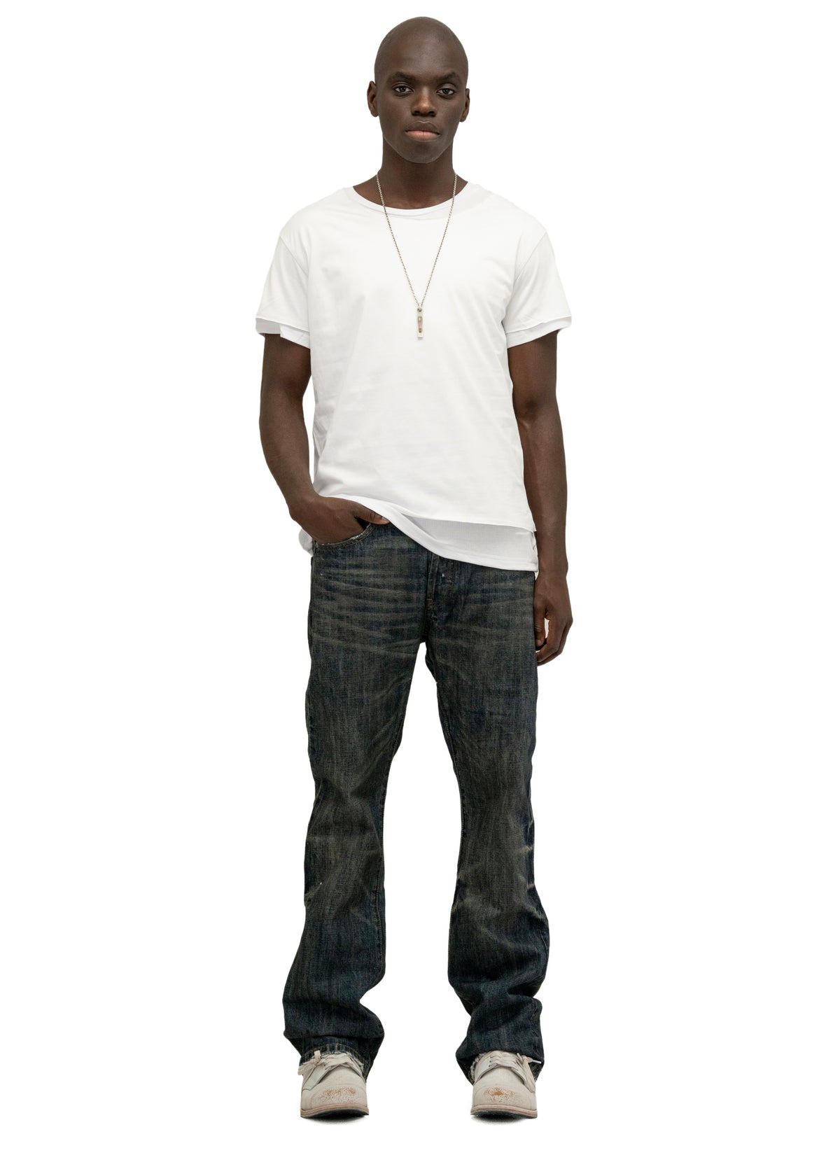 DOUBLE-LAYERED T-SHIRT WHITE