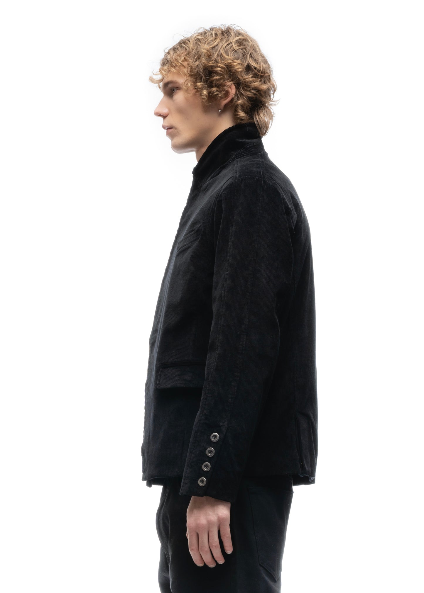 ASYMMETRICAL CORDUROY BLAZER