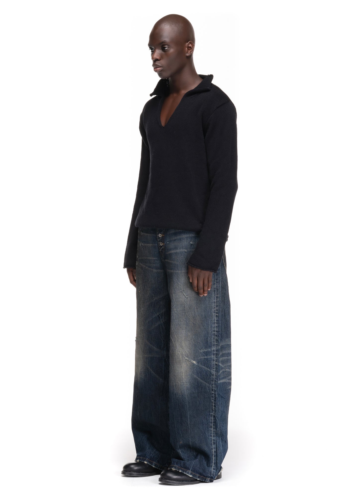 MIDNIGHT INDIGO SELVEDGE DENIM LOOSE FIT