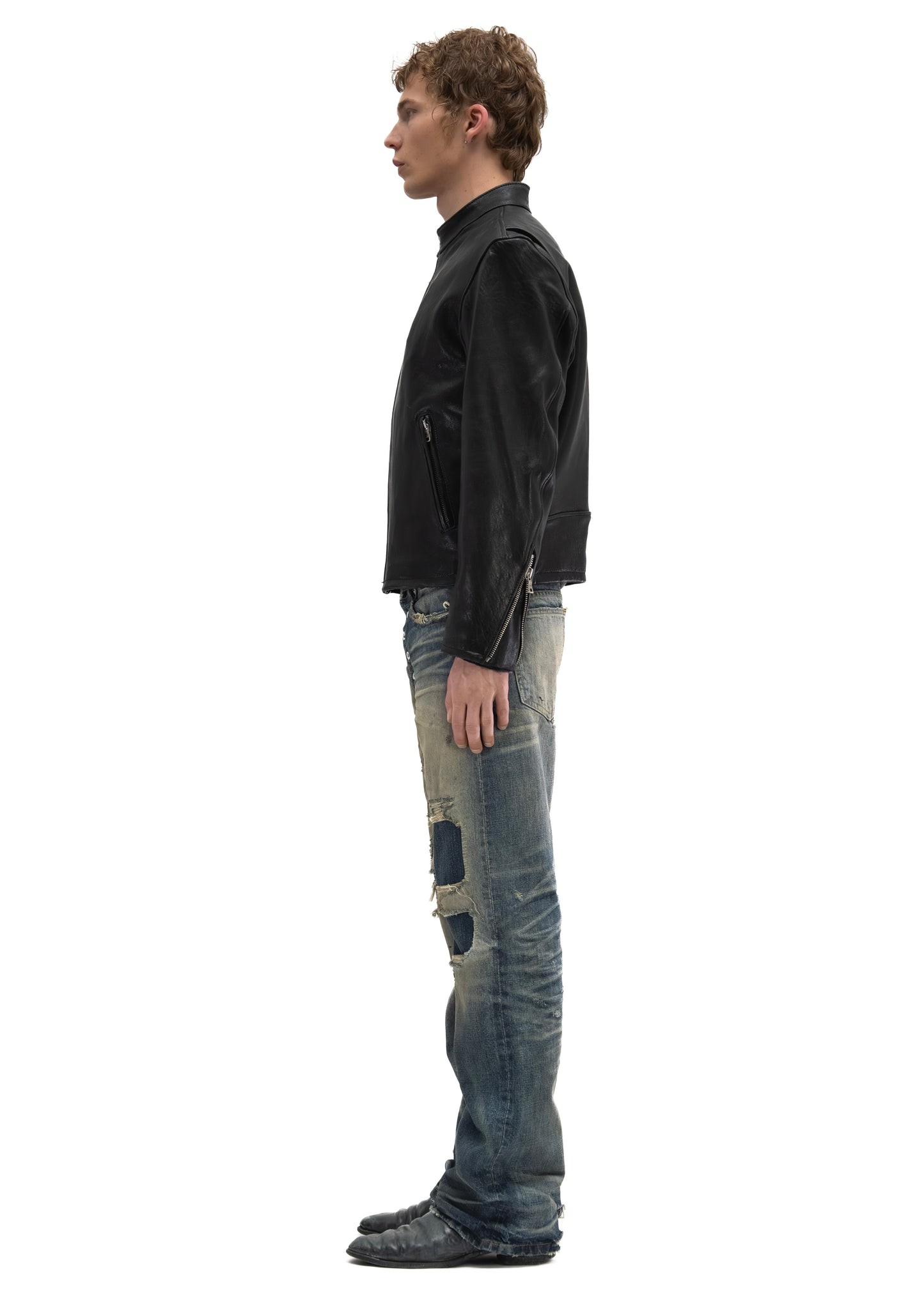 RACER ONE CUT LEATHER JACKET