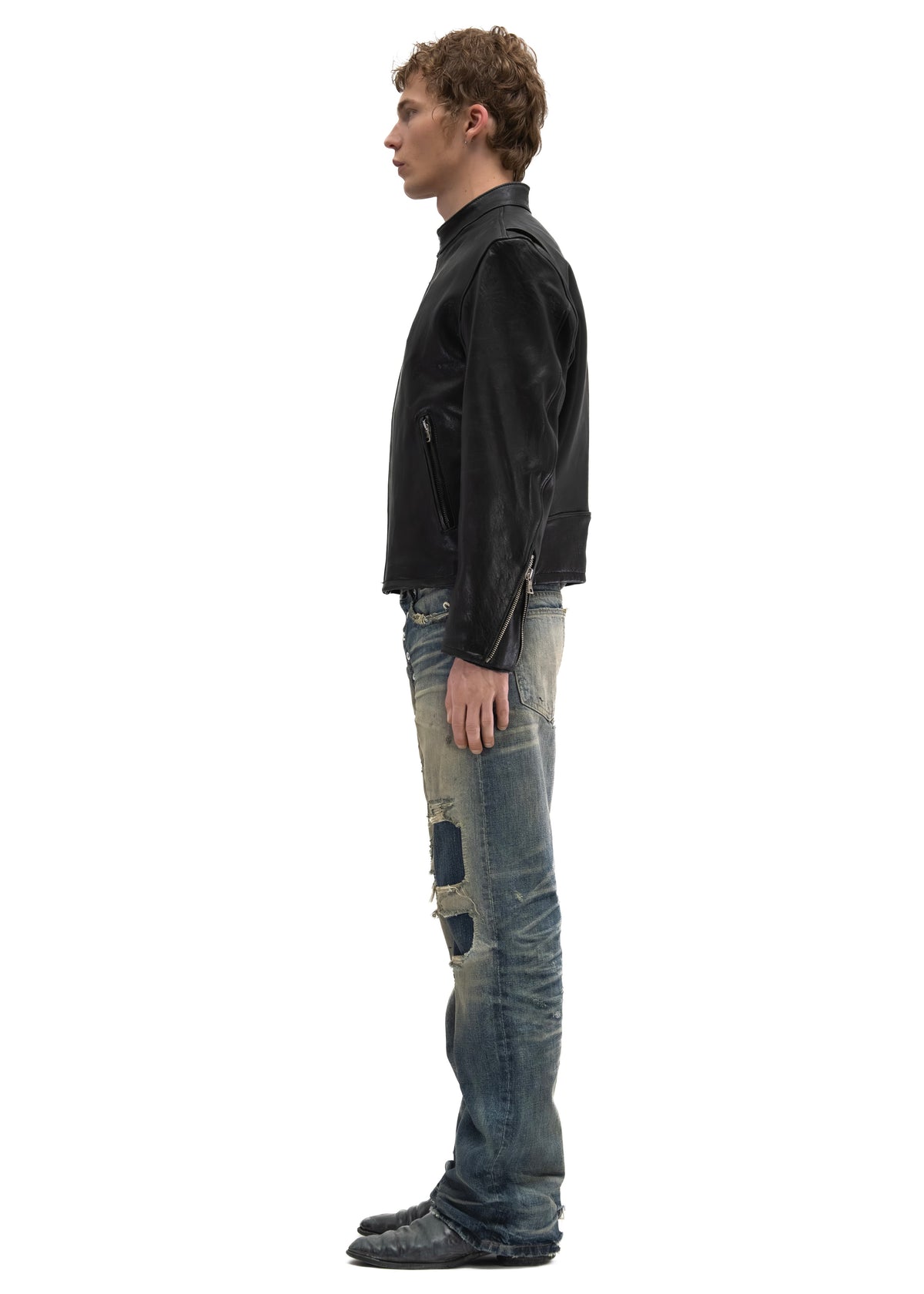 RACER ONE CUT LEATHER JACKET