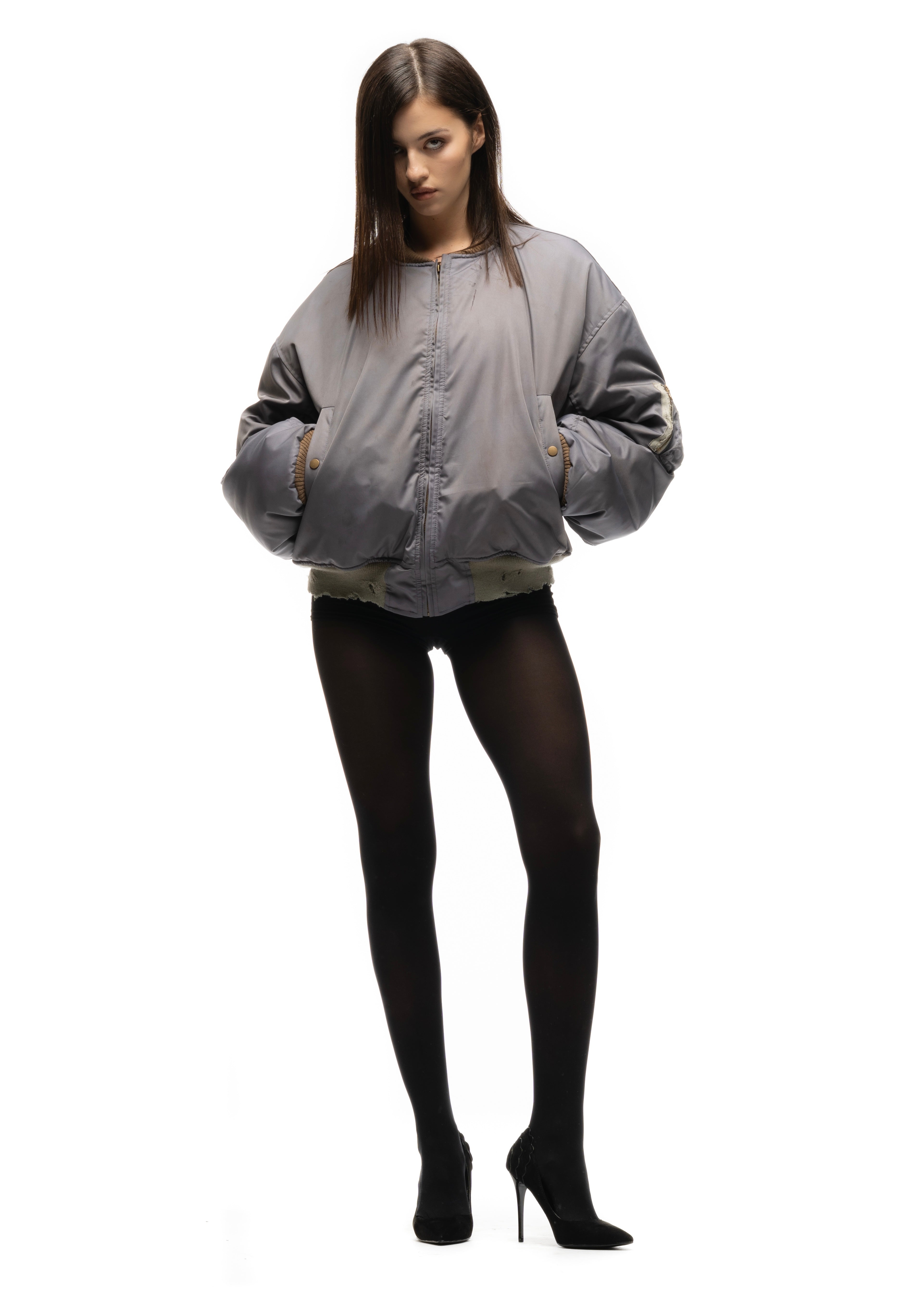 REVERSIBLE DIVING BOMBER JACKET FEMALE – NO/FAITH STUDIOS