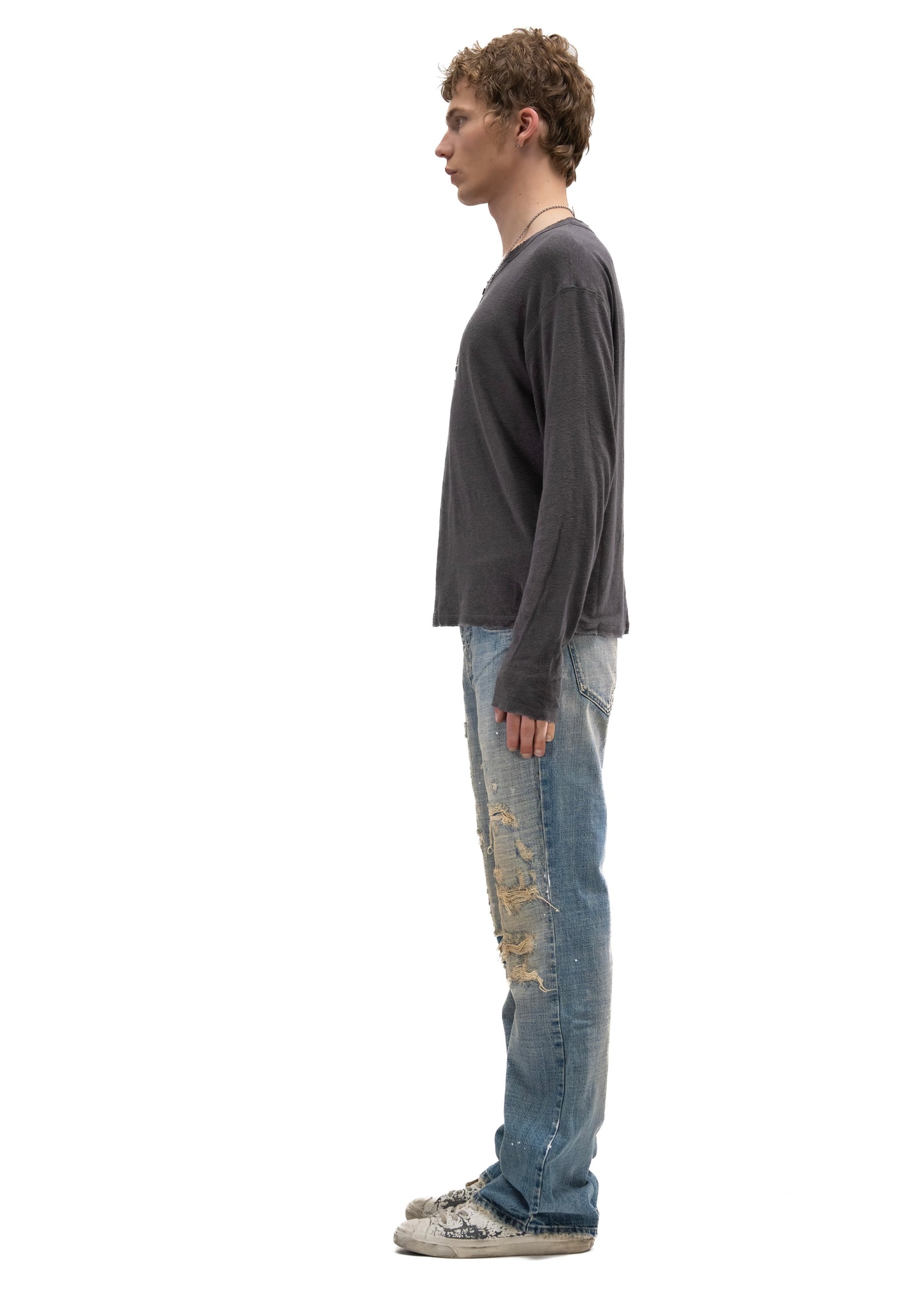 HERITAGE BUTTON-UP LONGSLEEVE GREY