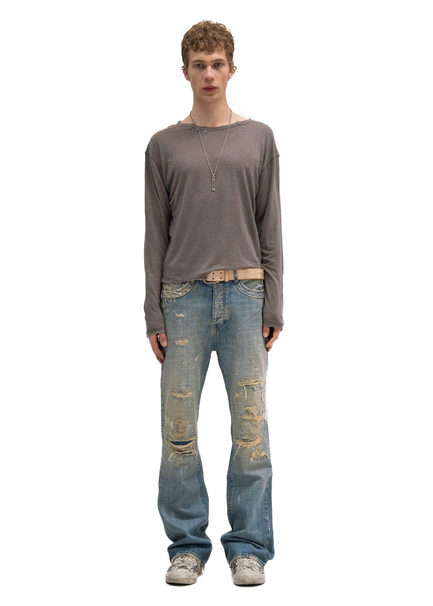 HERITAGE BUTTON-UP LONGSLEEVE TAUPE