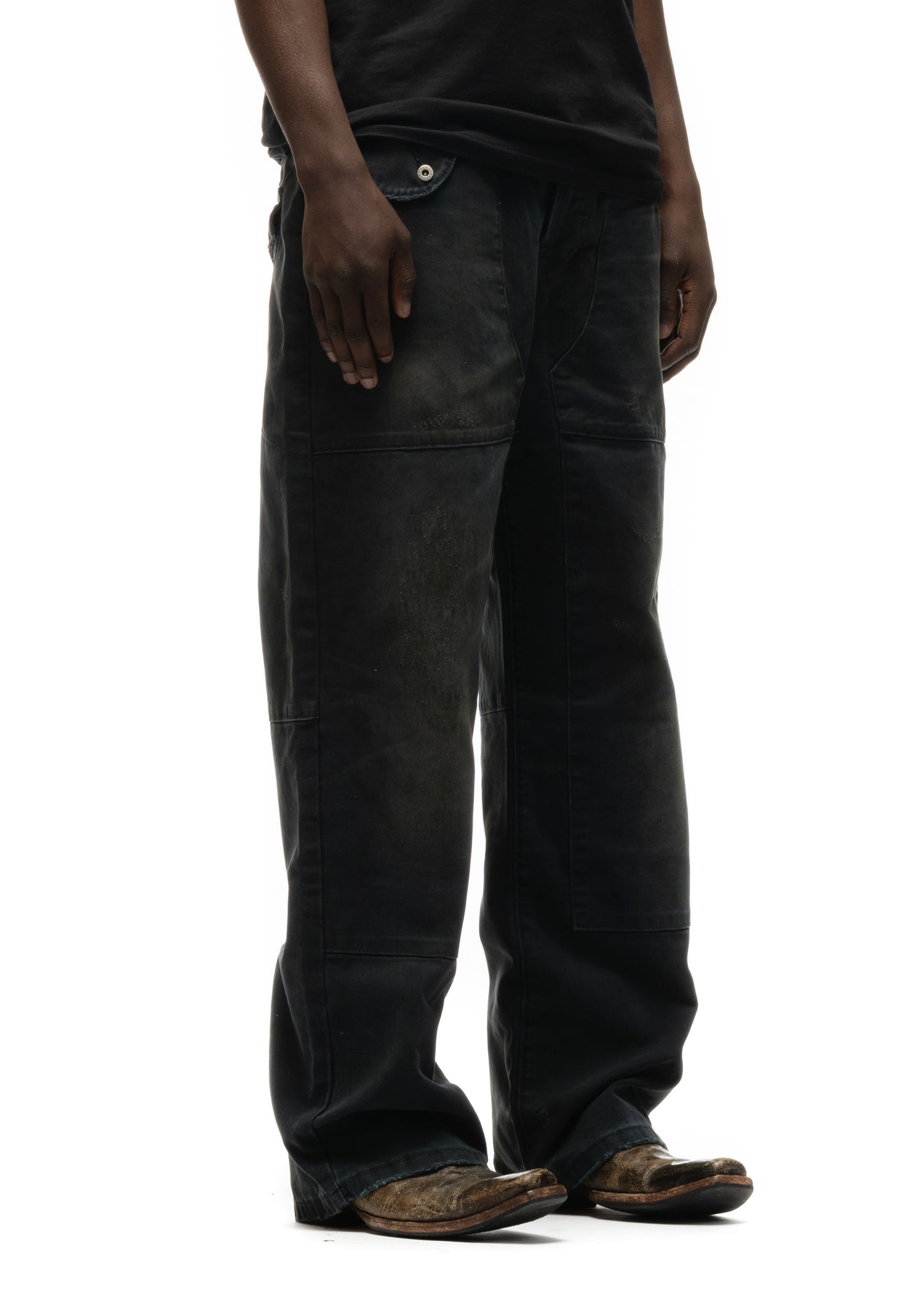 JAPANESE DOUBLE KNEE CUT BLACK