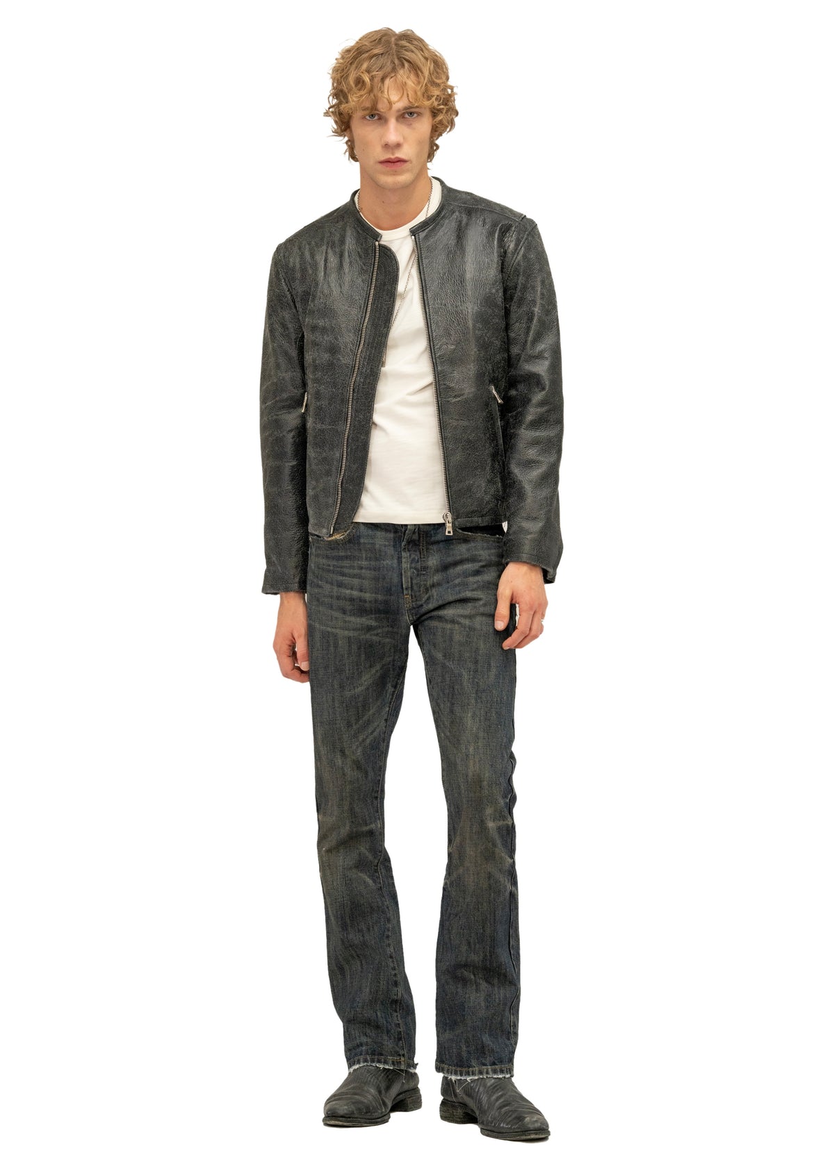 MUDDED SELVEDGE FITTED BOOTCUT DENIM