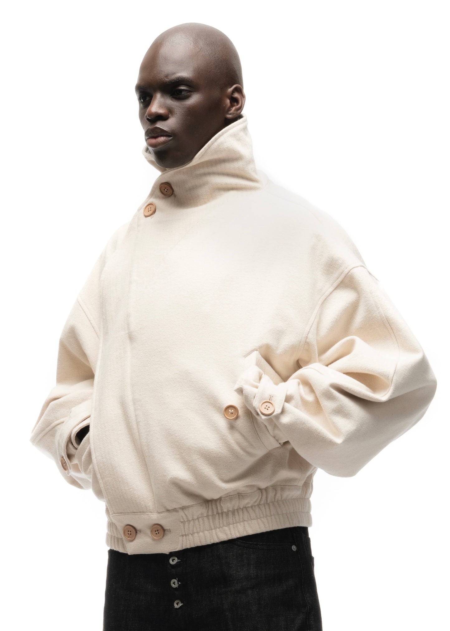 MOLESKIN JACKET WHITE