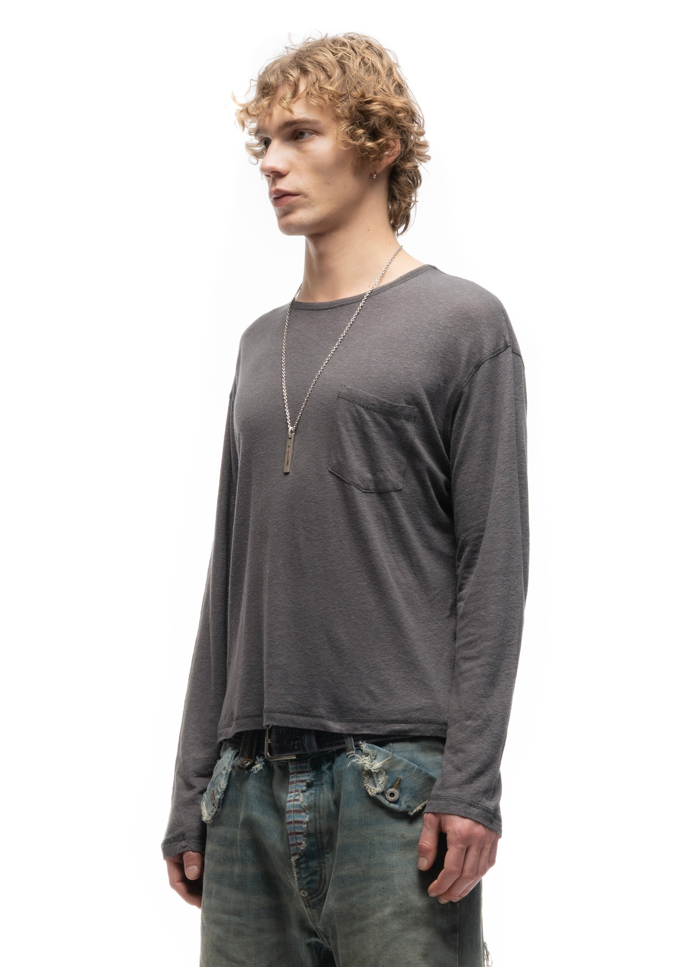 トップス NO/FAITH STUDIOS LONGSLEEVE grey BASIC STRUCTURED LONGSLEEVE 3-PACK – NO/FAITH STUDIOS