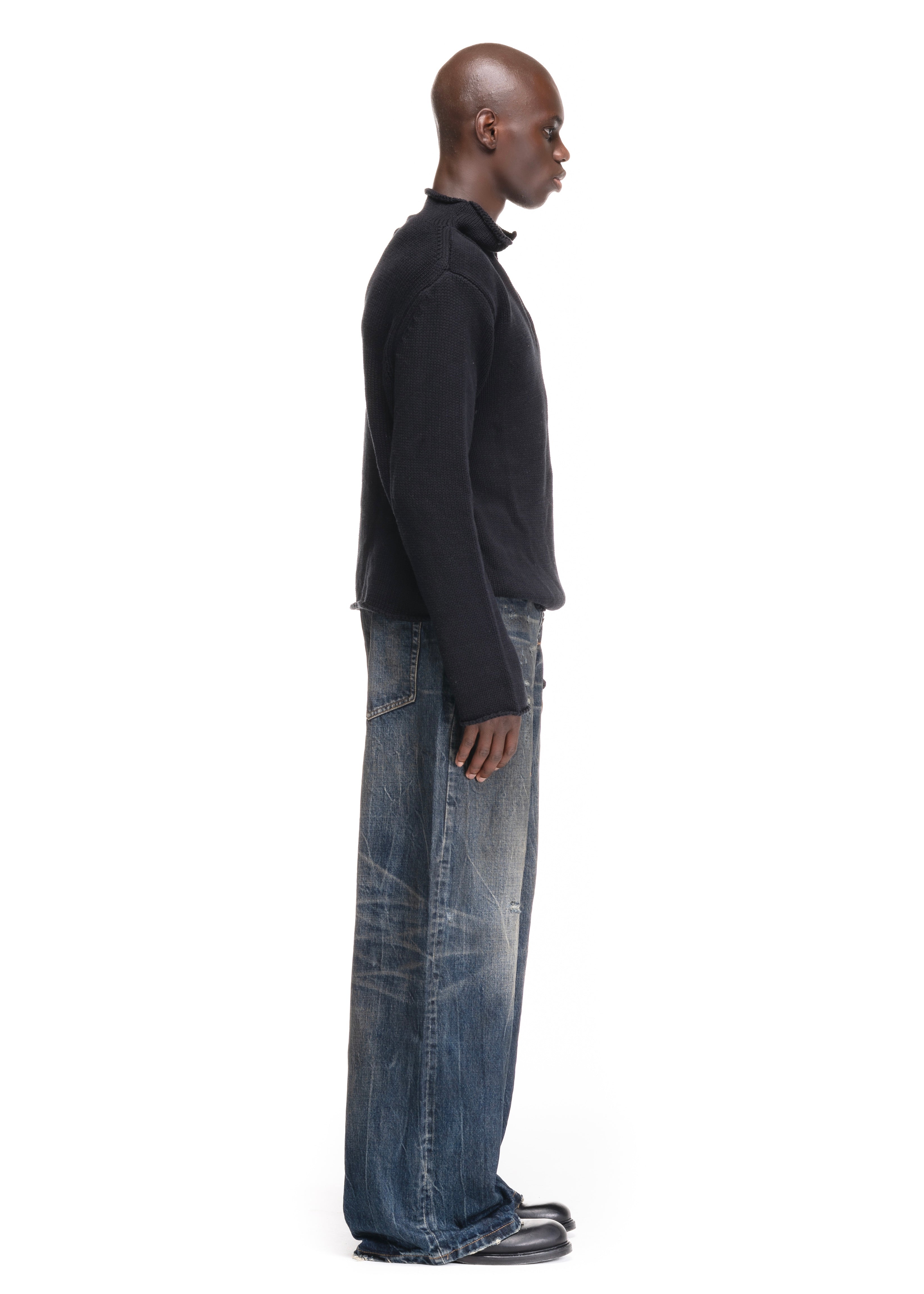 パンツ NO/FAITH STUDIOS MIDNIGHT INDIGO DENIM MIDNIGHT INDIGO SELVEDGE DENIM LOOSE FIT – NO/FAITH STUDIOS