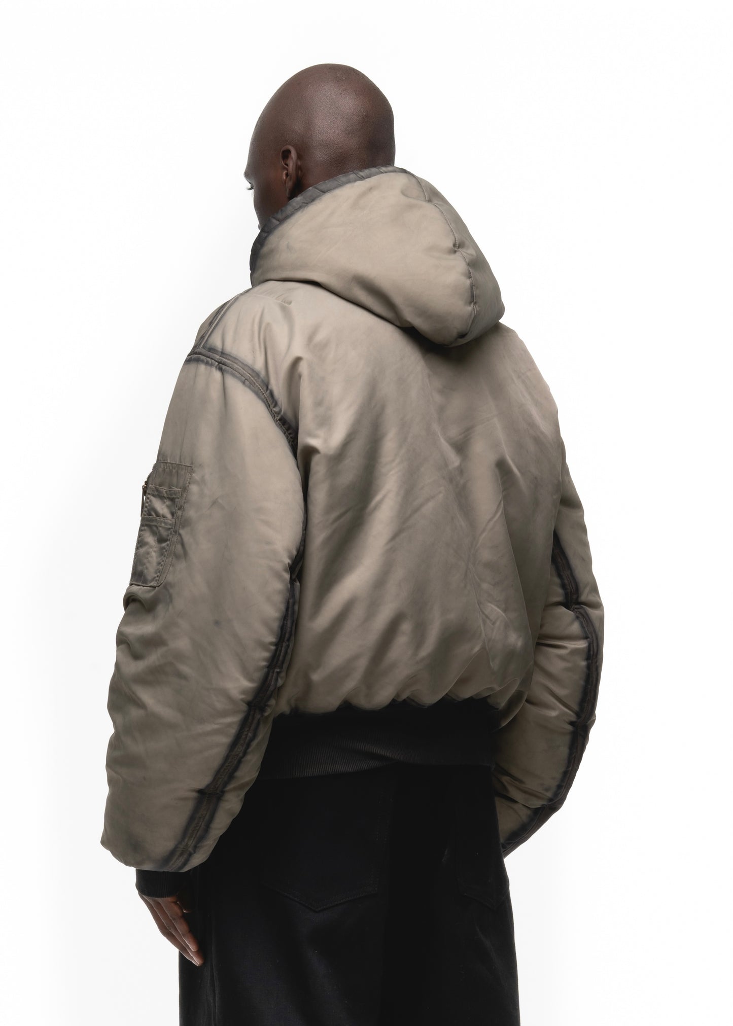 REVERSIBLE ONYX BOMBER JACKET BEIGE