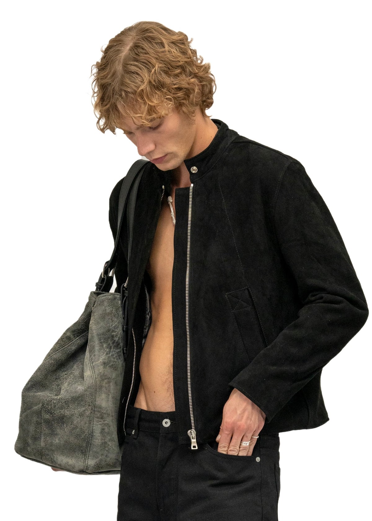 DRIVER ONE CUT SUEDE JACKET