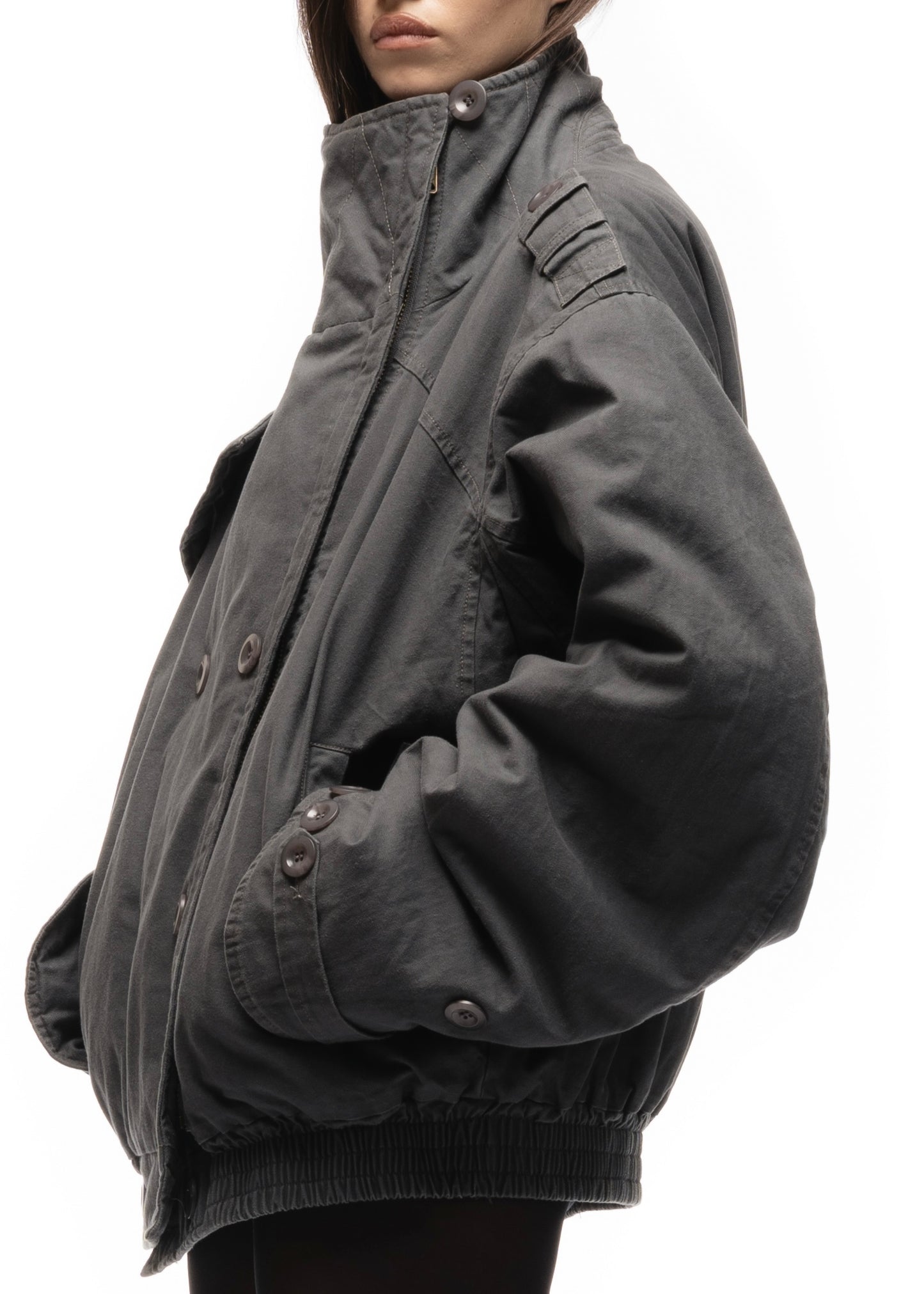 COMBAT PADDED PARKA GREY FEMALE