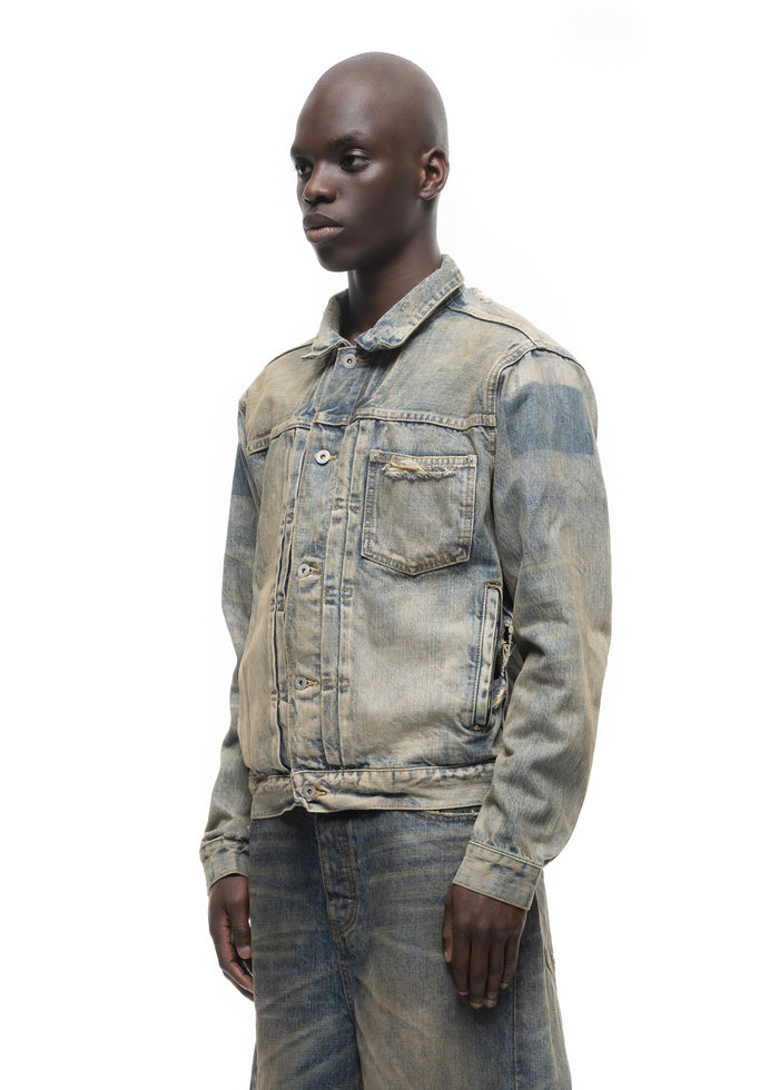 JAPANESE ASH SELVEDGE BUTTON JACKET
