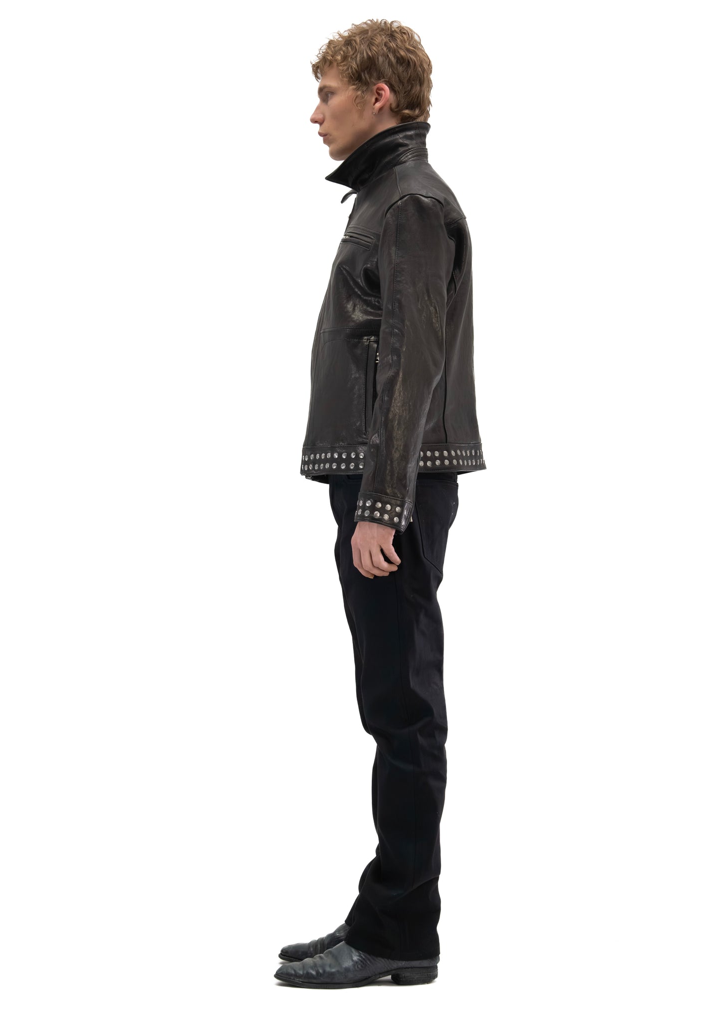 STUDDED HIGHWAY LEATHER JACKET