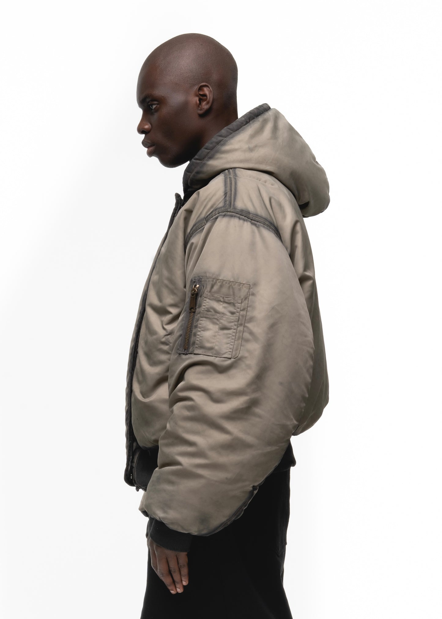 REVERSIBLE ONYX BOMBER JACKET BEIGE