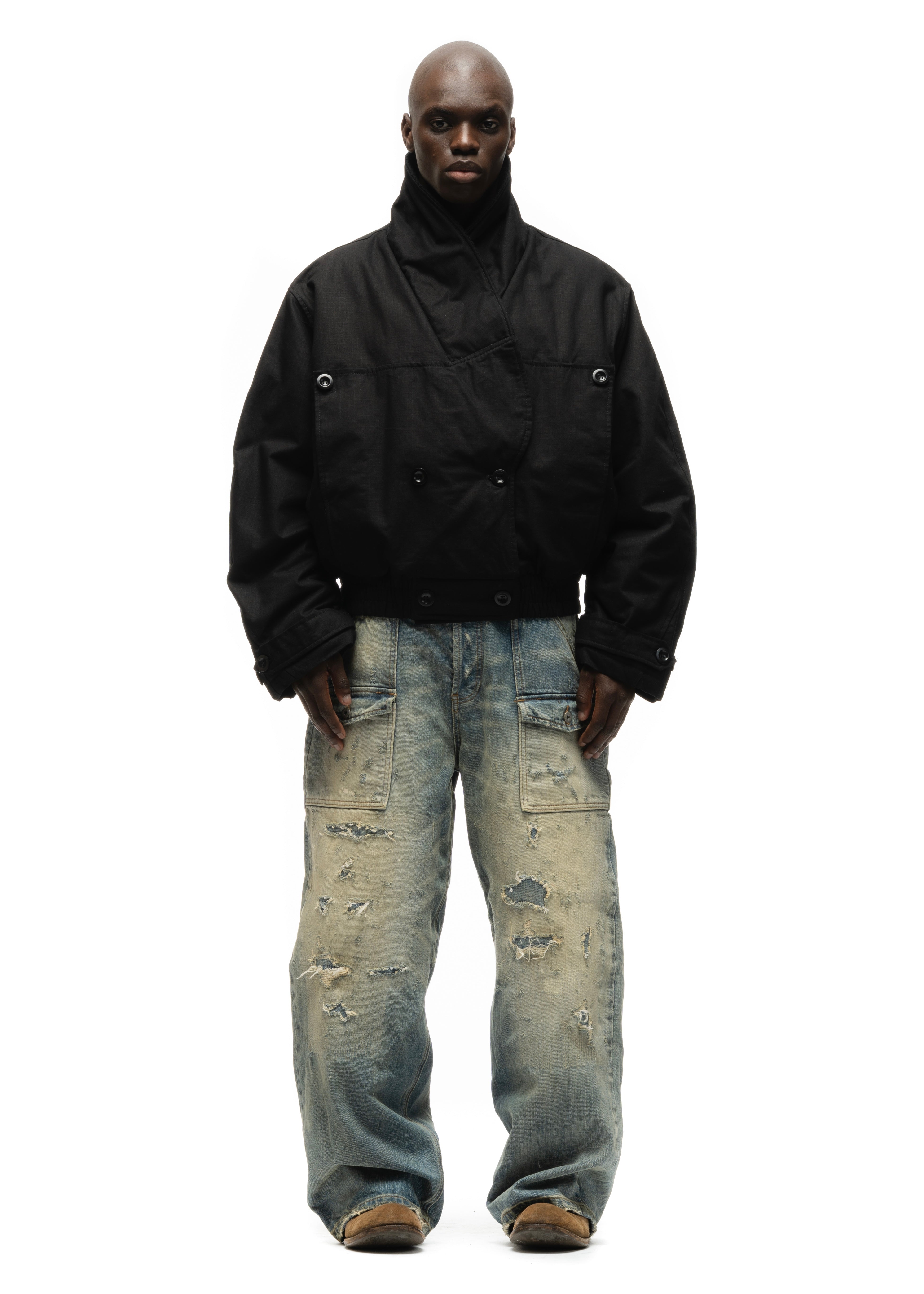 PILOT BUTTON BOMBER JACKET – NO/FAITH STUDIOS