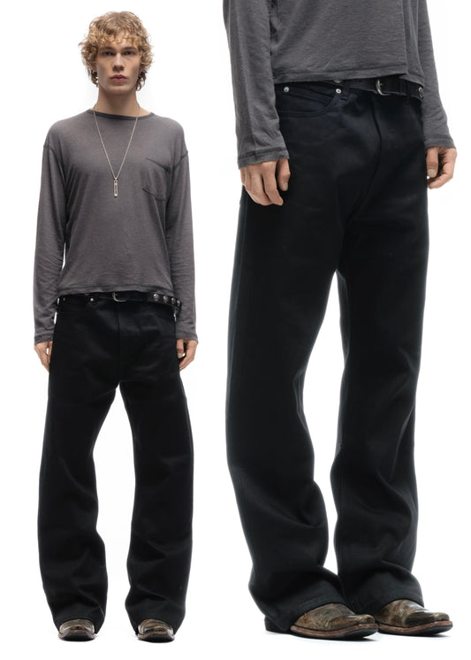 JAPANESE SELVEDGE BOOTCUT DENIM BLACK