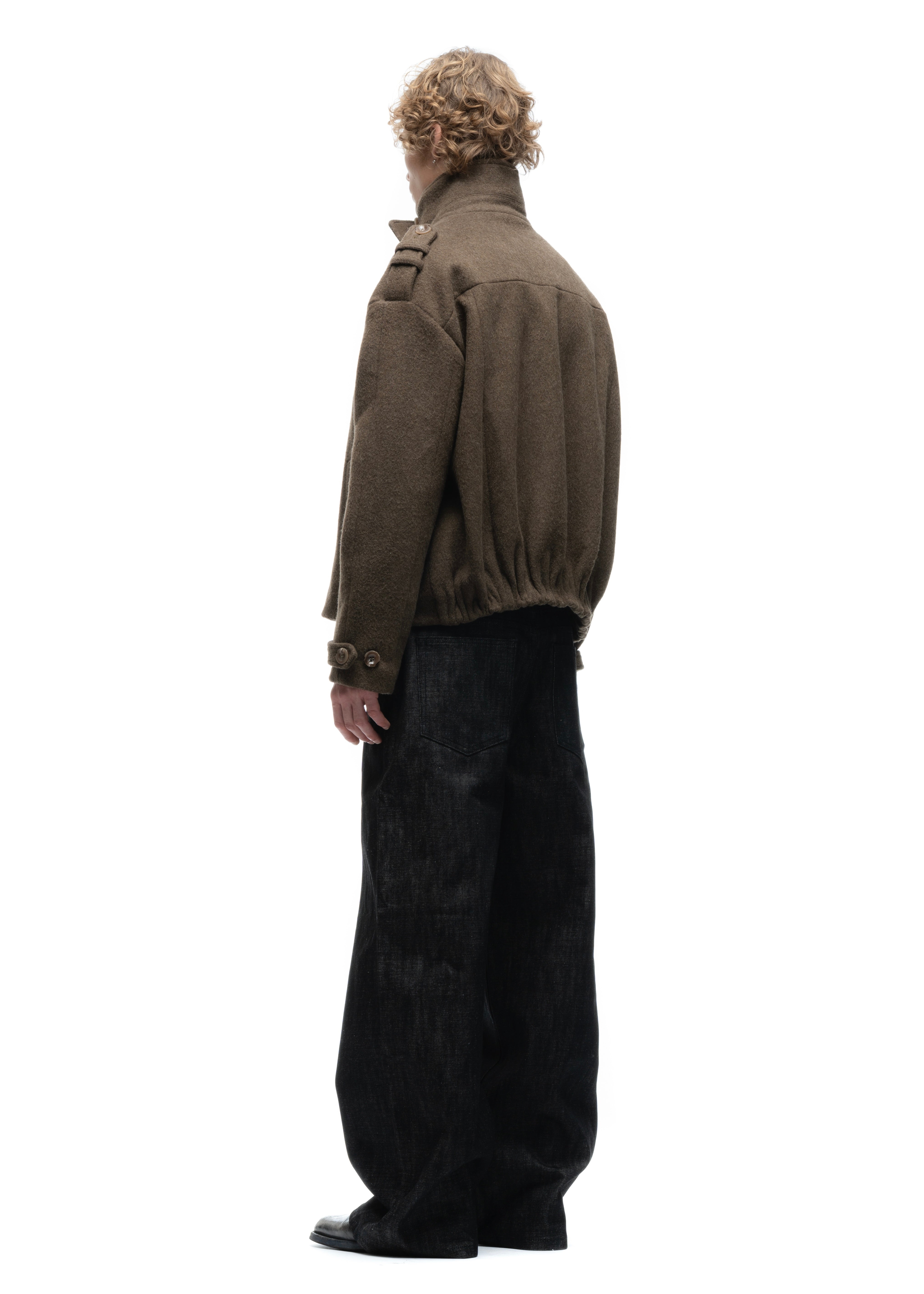 BUTTON UP MARINE JACKET GREEN – NO/FAITH STUDIOS