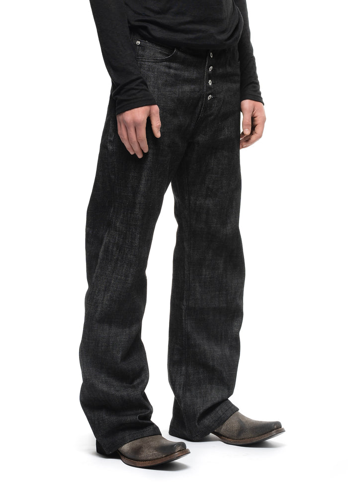 RAW DENIM JAPANESE BOOTCUT FIT BLACK