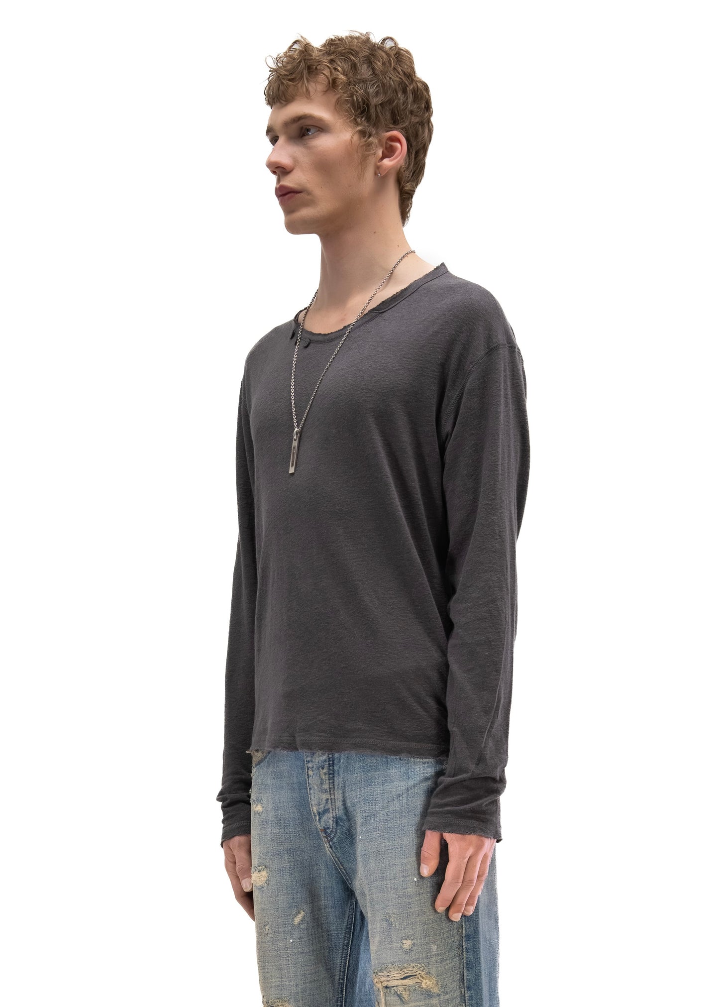 HERITAGE BUTTON-UP LONGSLEEVE GREY