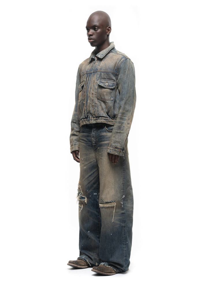 JAPANESE DUST SELVEDGE TRUCKER JACKET