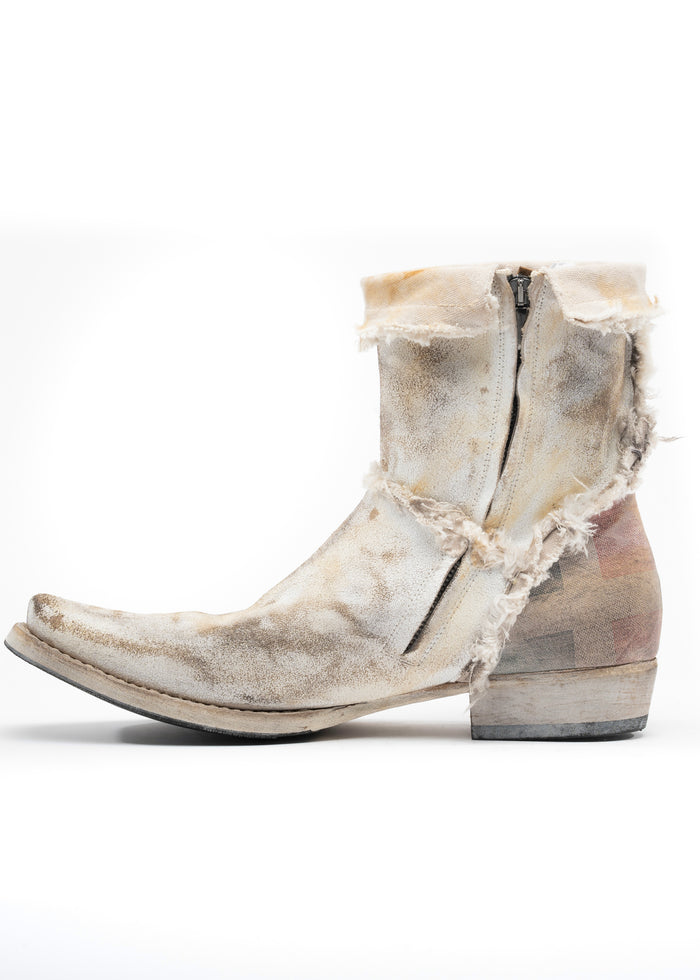 TEXAN BOOTS FLAG BEIGE USED