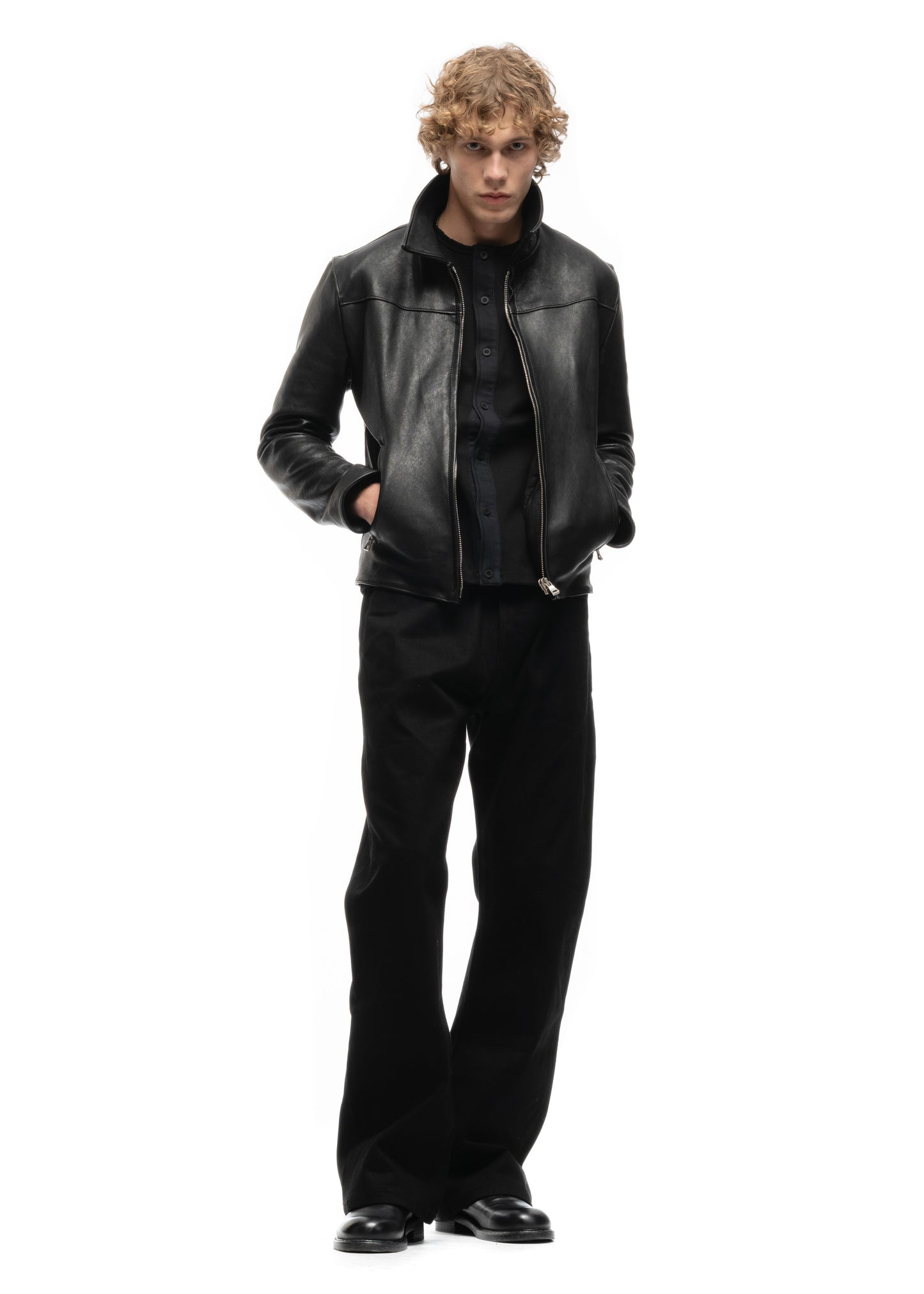 JAPANESE BUTTON-UP CARDIGAN BLACK