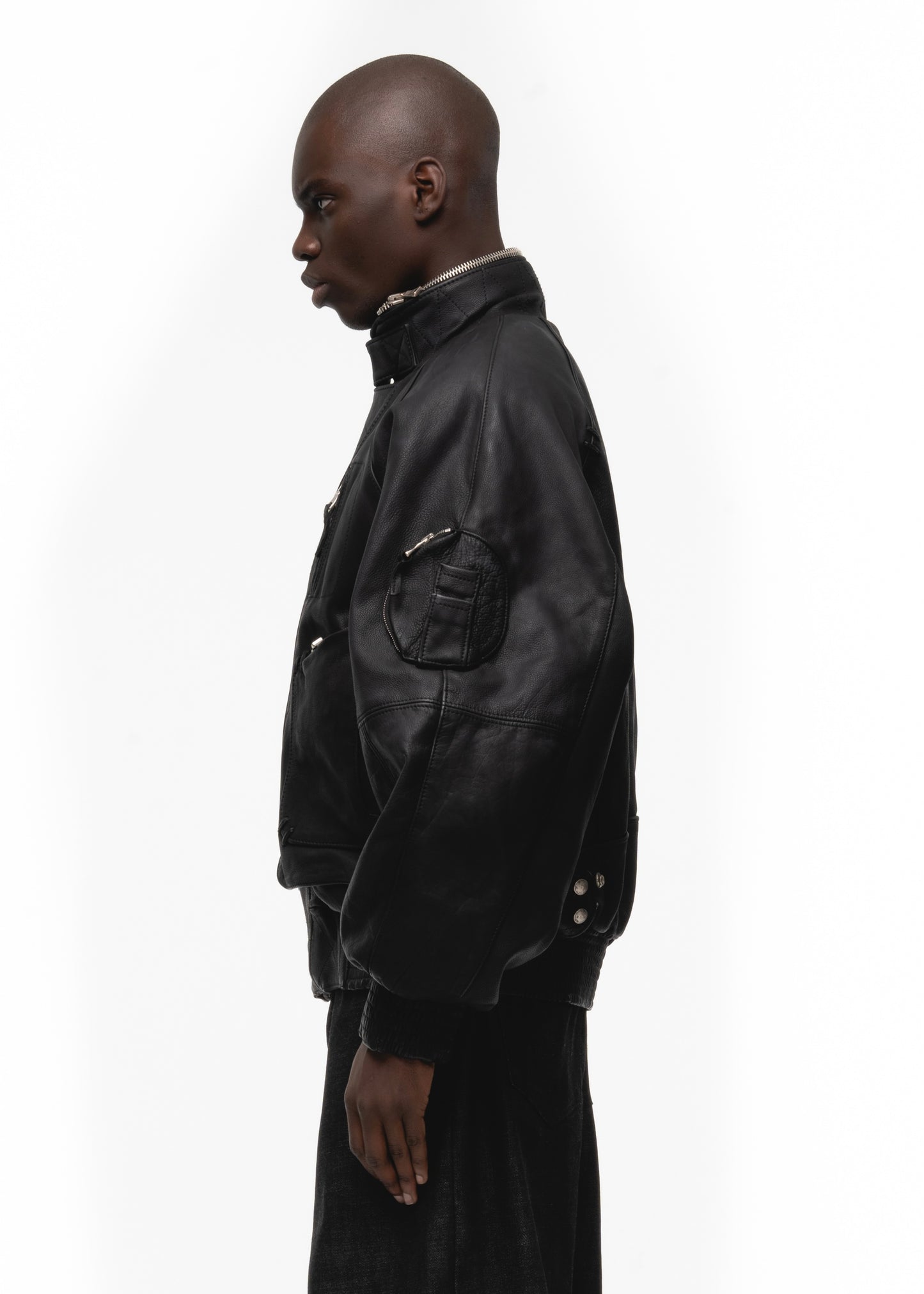 FLIGHT LEATHER COTTON JACKET