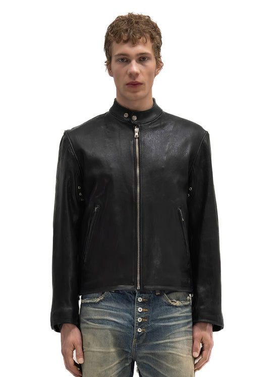RACER ONE CUT LEATHER JACKET