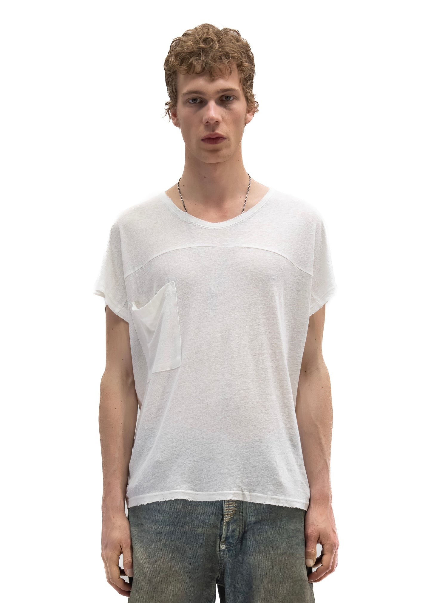 SHADOW SLEEVE T-SHIRT WHITE