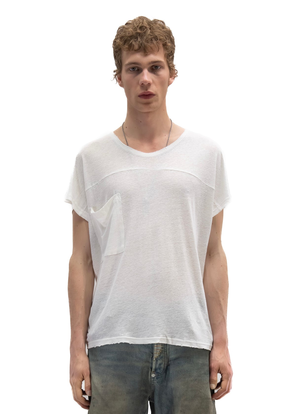 SHADOW SLEEVE T-SHIRT WHITE