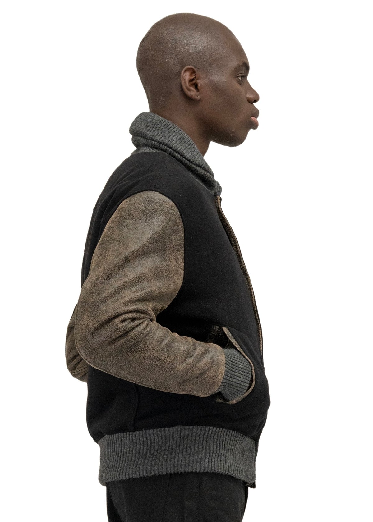 RIDER WOOL LEATHER JACKET