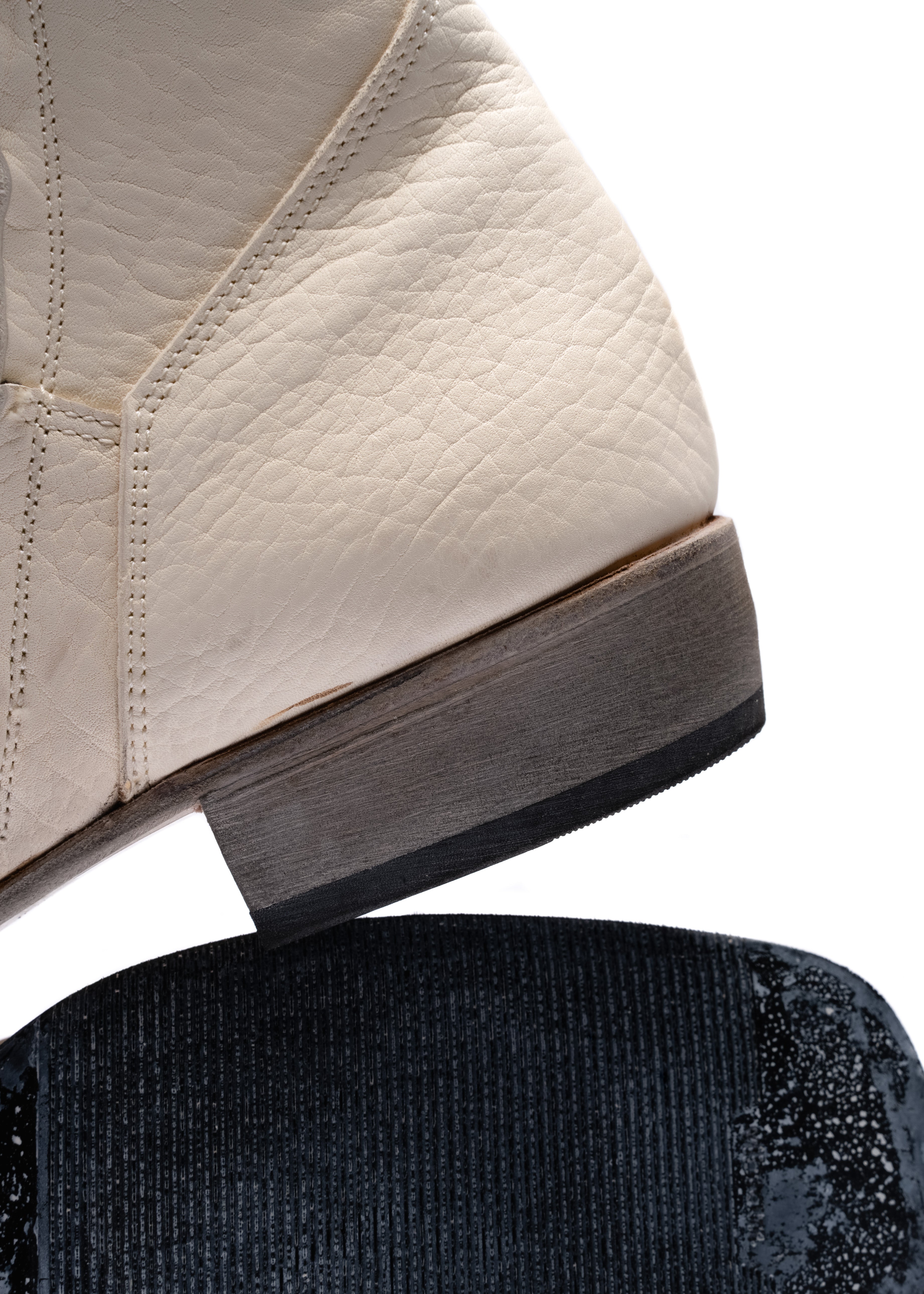 WHITE CONCRETE TEXAN BOOTS – NO/FAITH STUDIOS