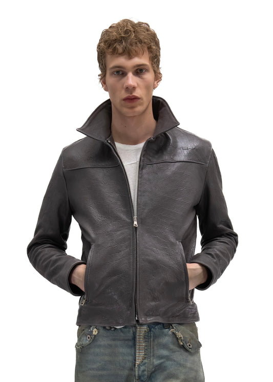 PLUM BIKER ONE CUT LEATHER JACKET