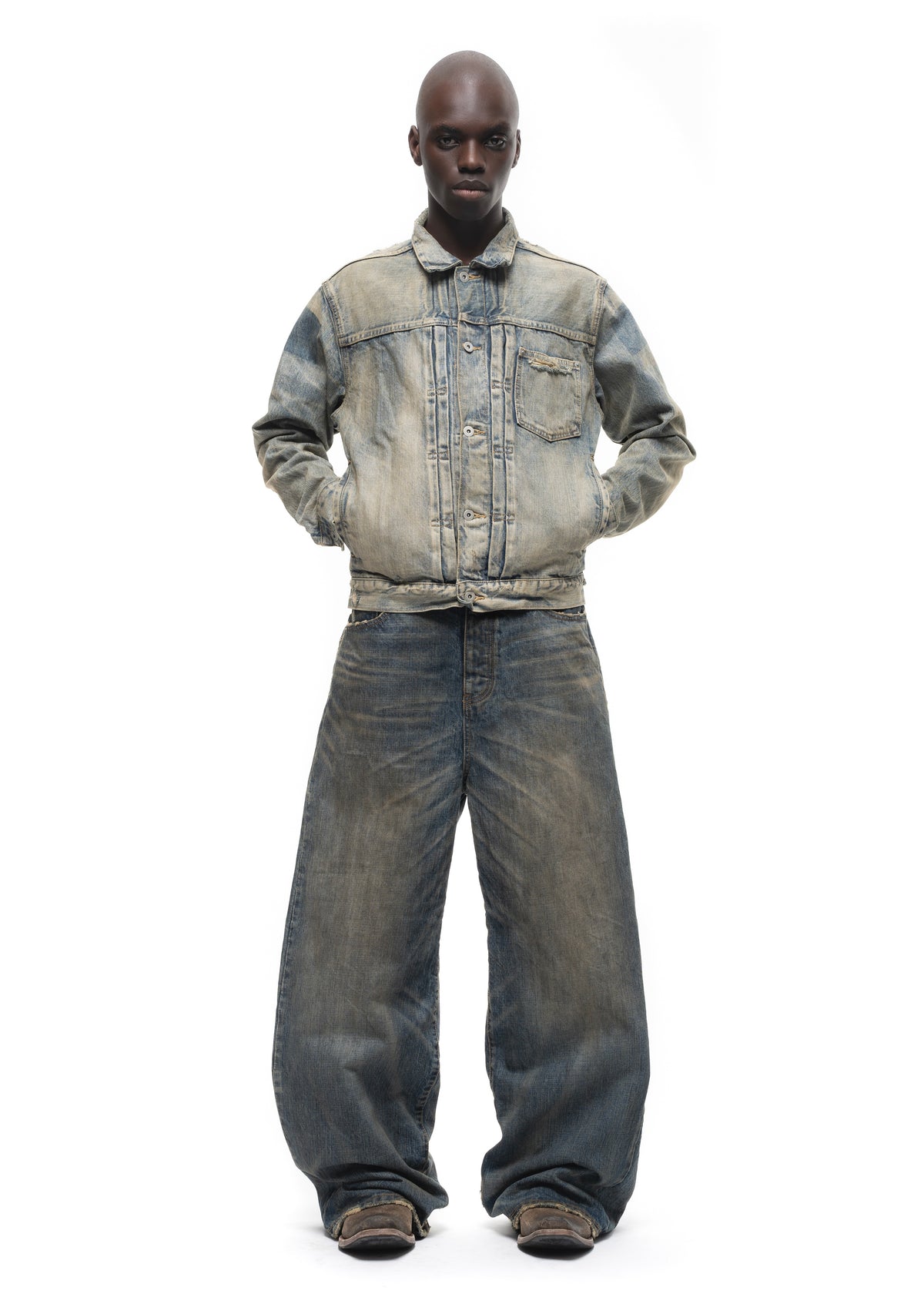JAPANESE ASH SELVEDGE BUTTON JACKET