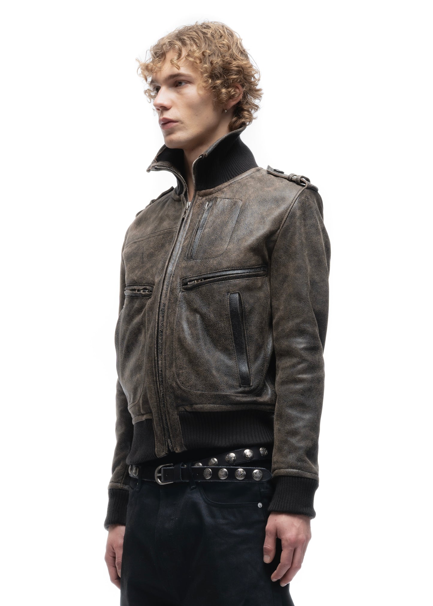 SHADOW OPERATOR LEATHER JACKET USED